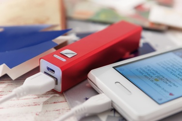 Logotrade promotional item image of: Powerbank, Endurance, red