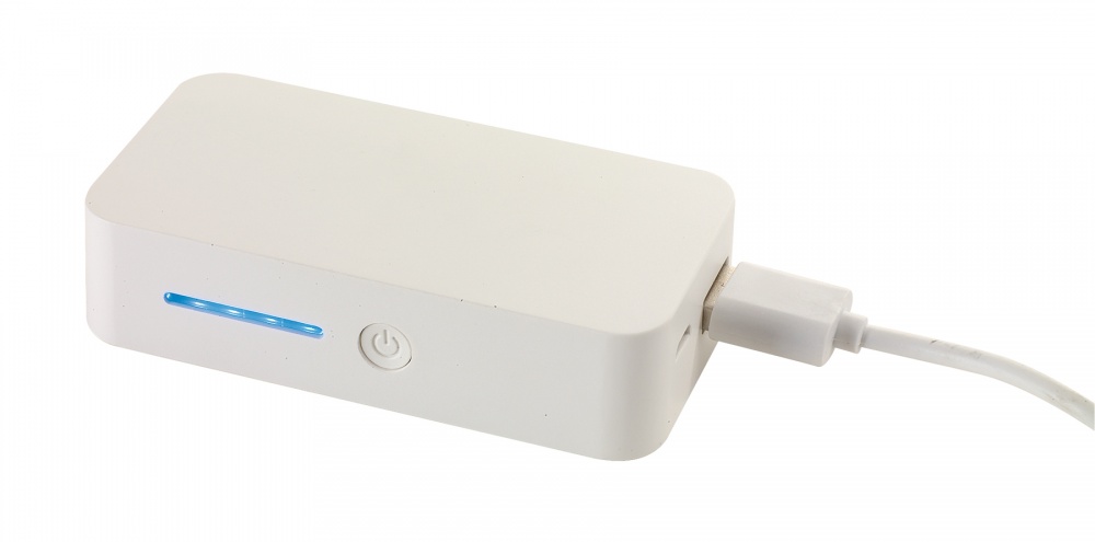 Logo trade promotional gifts picture of: Powerbank, Force, white