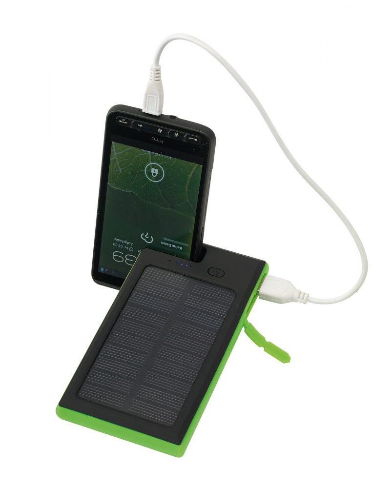 Logotrade promotional item picture of: Powerbank, Helios, black-green