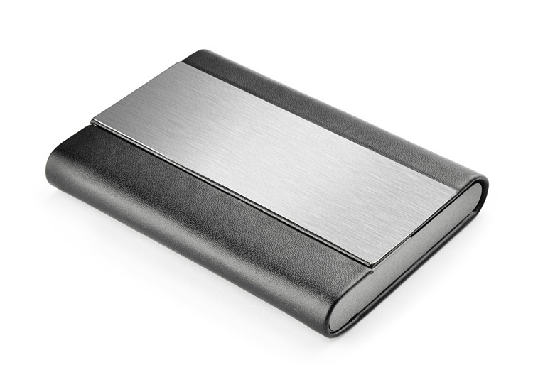 Logotrade business gifts photo of: Business card holder DISA, Silver