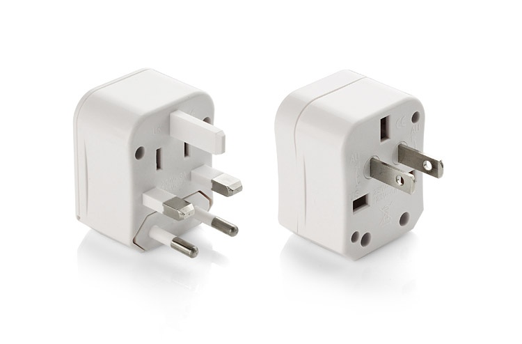 Logotrade corporate gift image of: Travel adapter RESA, white