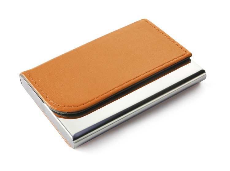 Logotrade promotional product picture of: Business card holder TIVAT, Orange