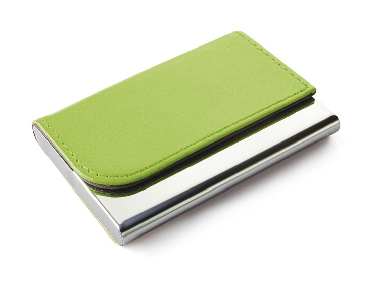 Logotrade promotional items photo of: Business card holder TIVAT, Green