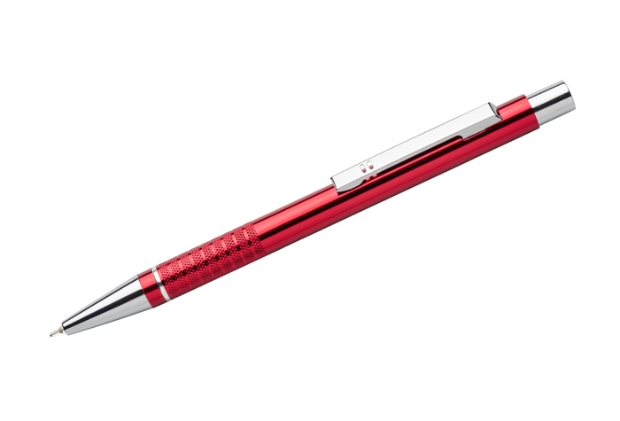 Logo trade advertising products image of: Ballpoint pen Bonito, red