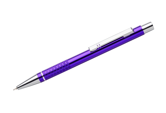 Logo trade corporate gifts image of: BonitoBallpoint pen, purple