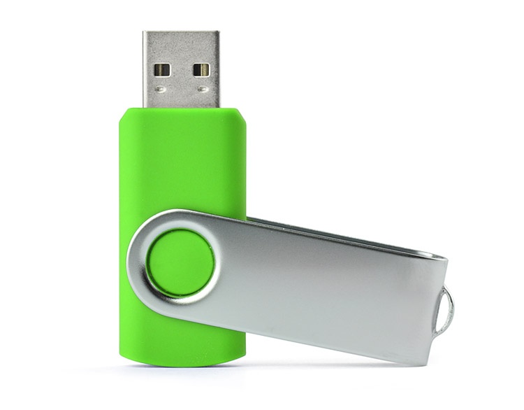 Logotrade business gift image of: USB flash drive TWISTER 8 GB, light green