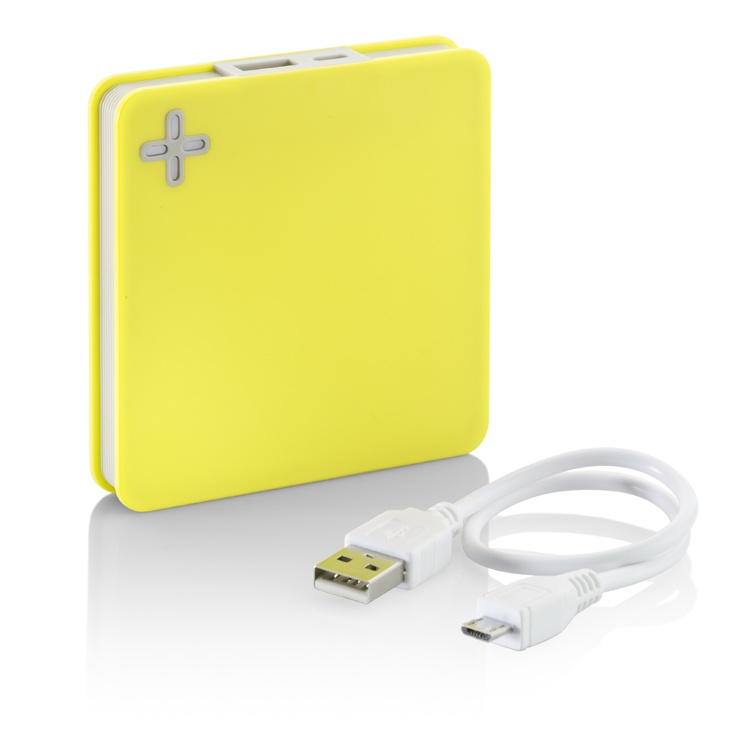 Logotrade promotional gift picture of: Power bank MAIS 5200 mAh, Yellow