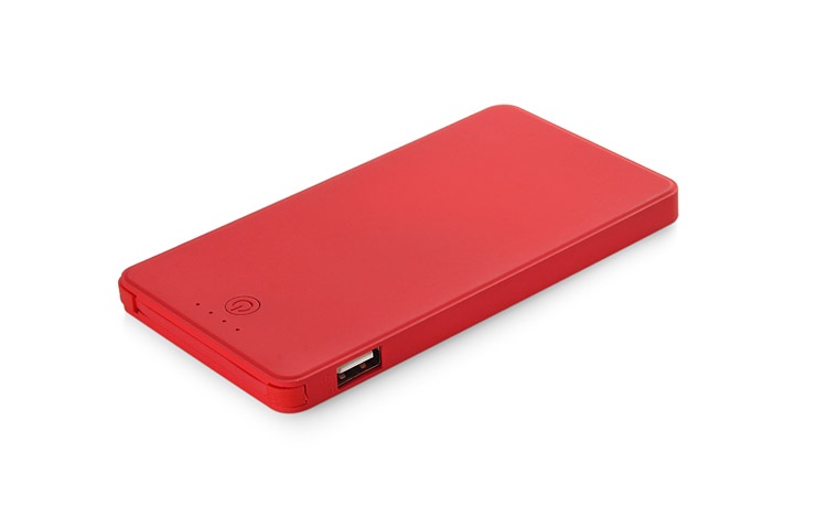 Logotrade promotional merchandise picture of: Power bank VIVID 4000 mAh, Red