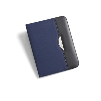 Logo trade promotional merchandise image of: Conference folder with notebook, Blue