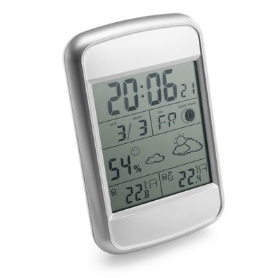 Logo trade promotional merchandise photo of: Weather station with outside sensor