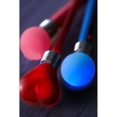 Logotrade promotional giveaway image of: Ball pen "heart", Red