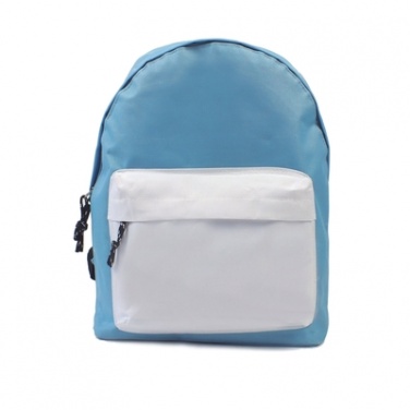 Logotrade corporate gift picture of: Backpack, Light Blue/White