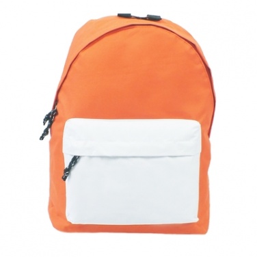 Logo trade promotional merchandise photo of: Backpack, Orange/White