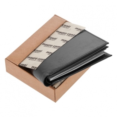 Logotrade business gift image of: Mauro Conti leather wallet, black