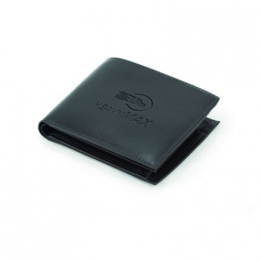 Logo trade promotional items picture of: Mauro Conti leather wallet, black