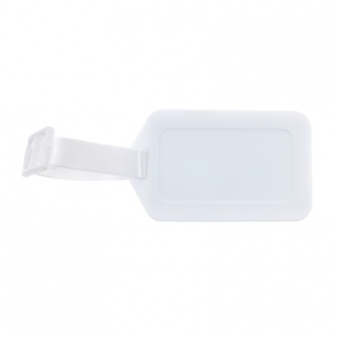 Logo trade promotional giveaway photo of: Luggage tag, White