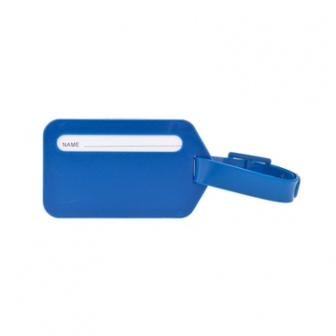 Logo trade promotional giveaways picture of: Luggage tag, Blue