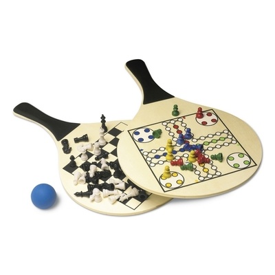 Logo trade advertising products picture of: Game set, beige