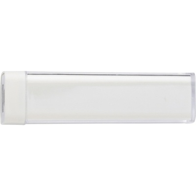 Logo trade promotional giveaway photo of: Power bank 2200 mAh, White