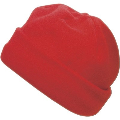 Logo trade corporate gifts picture of: Fleece hat, Red