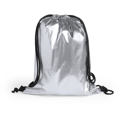 Logotrade promotional product image of: Drawstring bag Silver Star, Silver