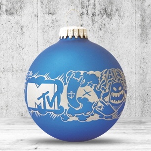 Logotrade promotional item picture of: Christmas ball with 1 color logo, 8 cm