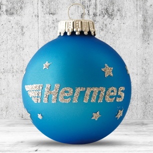 Logotrade promotional giveaways photo of: Christmas ball with 1 color logo, 8 cm