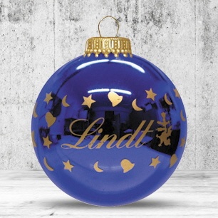 Logotrade corporate gifts photo of: Christmas ball with 1 color logo, 8 cm