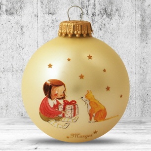 Logo trade promotional products picture of: Christmas ball with 4-5 color logo 8 cm