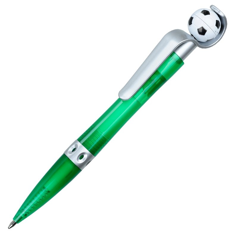 Logo trade advertising products image of: Kick ballpen, green