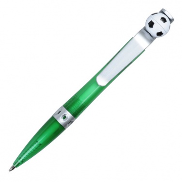 Logotrade promotional giveaway picture of: Kick ballpen, green