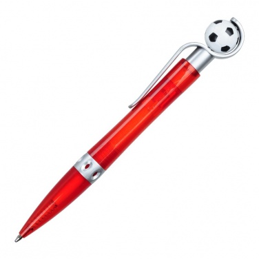 Logo trade promotional gifts image of: Kick ballpen for Fans, red