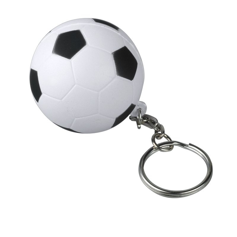 Logotrade promotional merchandise image of: Kick & Fun antistress keyring, white