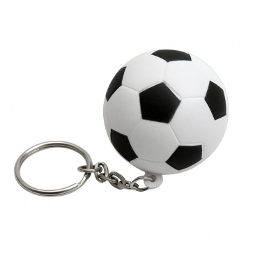 Logo trade corporate gifts picture of: Kick & Fun antistress keyring, white