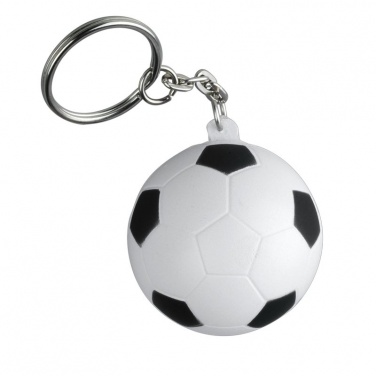 Logo trade corporate gifts picture of: Kick & Fun antistress keyring, white