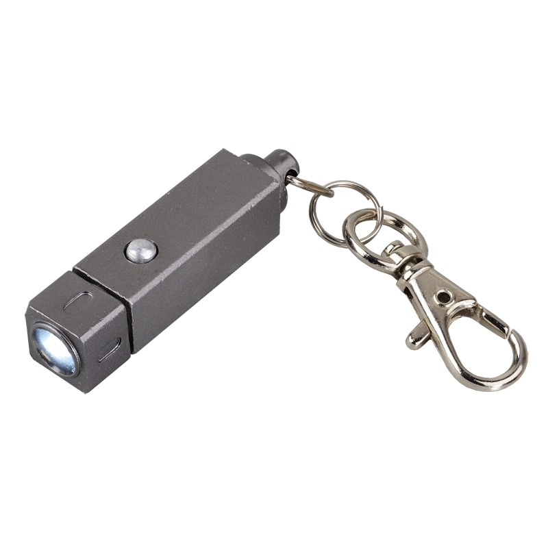 Logotrade promotional merchandise picture of: Muscle LED torch keyring, graphite