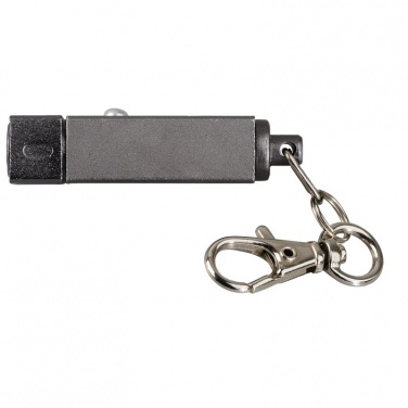 Logotrade promotional product image of: Muscle LED torch keyring, graphite