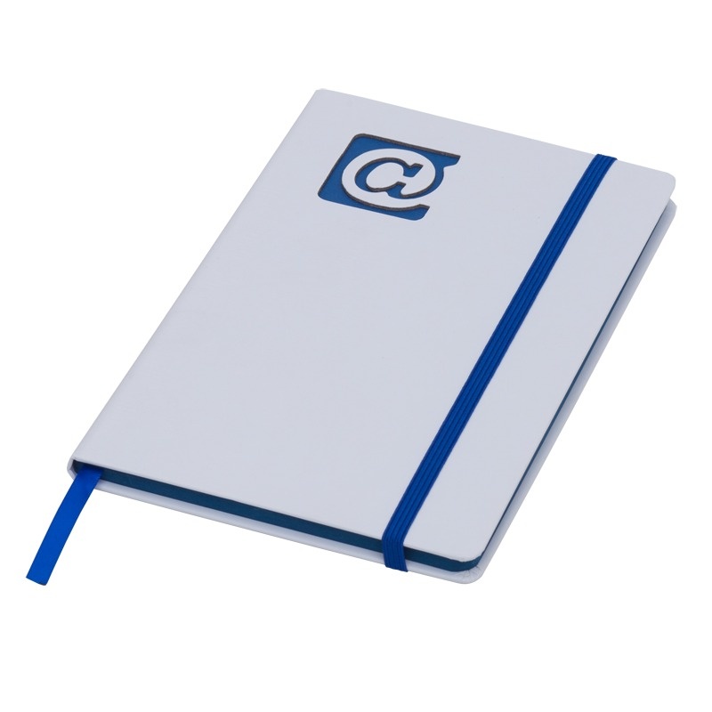 Logo trade corporate gift photo of: Plain notepad, @ 130x210/80p, blue/white