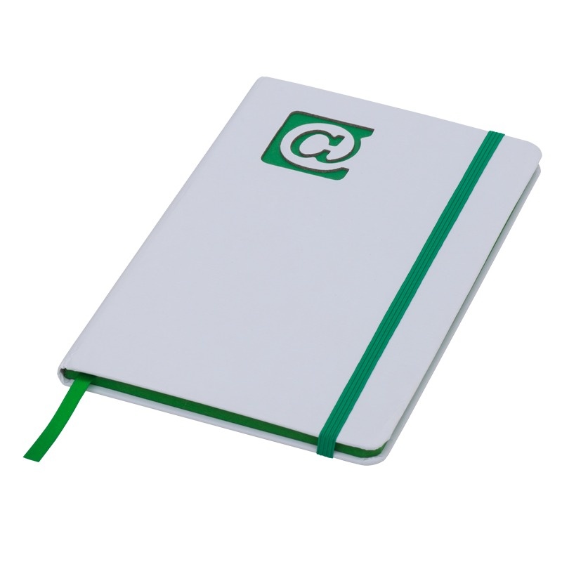 Logo trade promotional products image of: Plain notepad, @ 130x210/80p, green/white