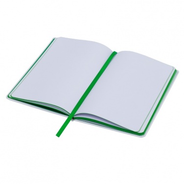 Logotrade promotional merchandise image of: Plain notepad, @ 130x210/80p, green/white