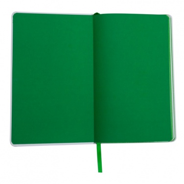 Logotrade corporate gift image of: Plain notepad, @ 130x210/80p, green/white