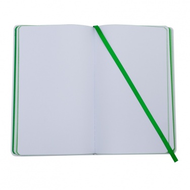 Logo trade promotional giveaways picture of: Plain notepad, @ 130x210/80p, green/white