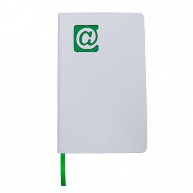 Logo trade business gifts image of: Plain notepad, @ 130x210/80p, green/white