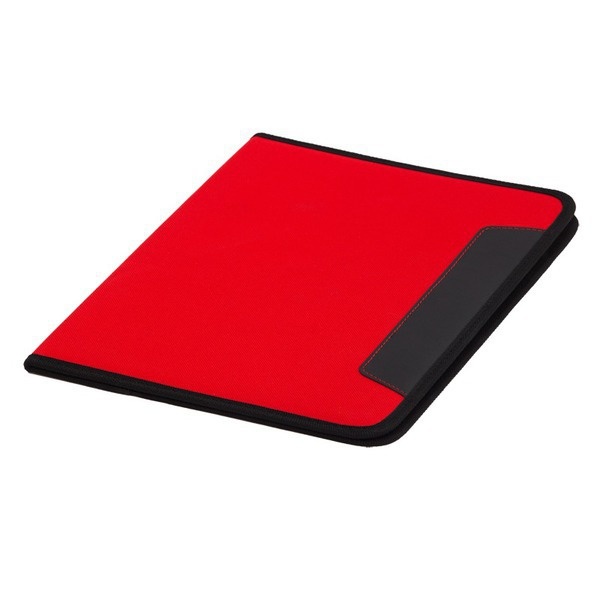 Logo trade advertising product photo of: Ortona A4 folder, red/black