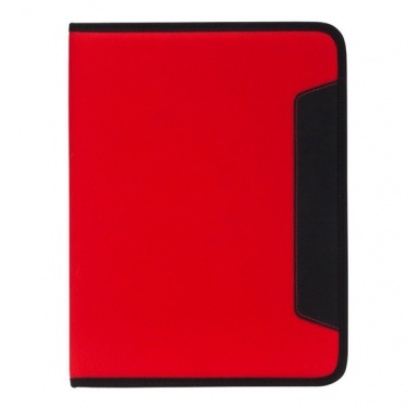 Logo trade promotional merchandise photo of: Ortona A4 folder, red/black