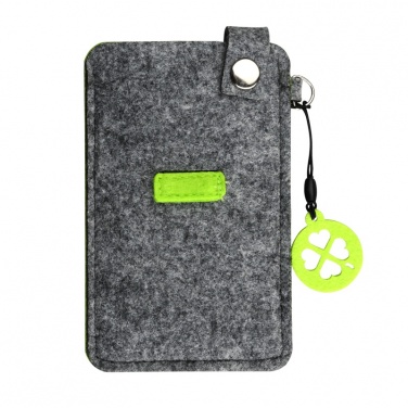 Logotrade promotional gift image of: Eco Sence smartphone case, green/grey