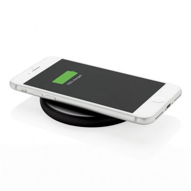 Logo trade promotional item photo of: Wireless 10W fast charging pad, black