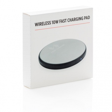 Logotrade promotional items photo of: Wireless 10W fast charging pad, black