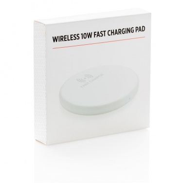 Logotrade advertising product image of: Wireless 10W fast charging pad, white