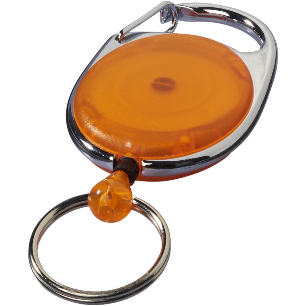 Logo trade promotional item photo of: Gerlos roller clip key chain, orange